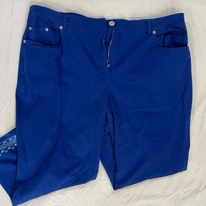 Ruby Rd. Vibrant Blue Women's Pants